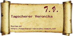 Tagscherer Veronika névjegykártya